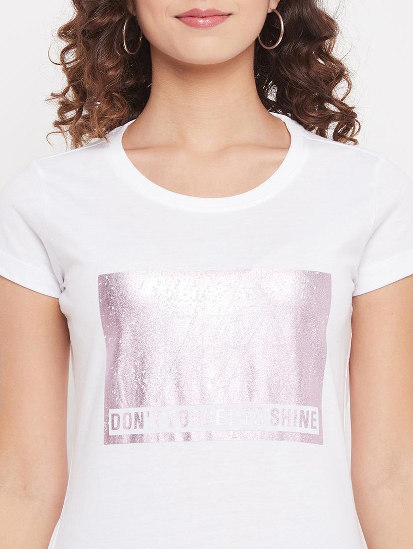 round neck printed regular tee - 18387080 - Standard Image - 5