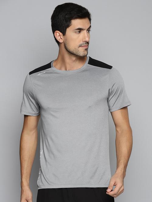 grey solid t-shirt - 18387149 - Standard Image - 0