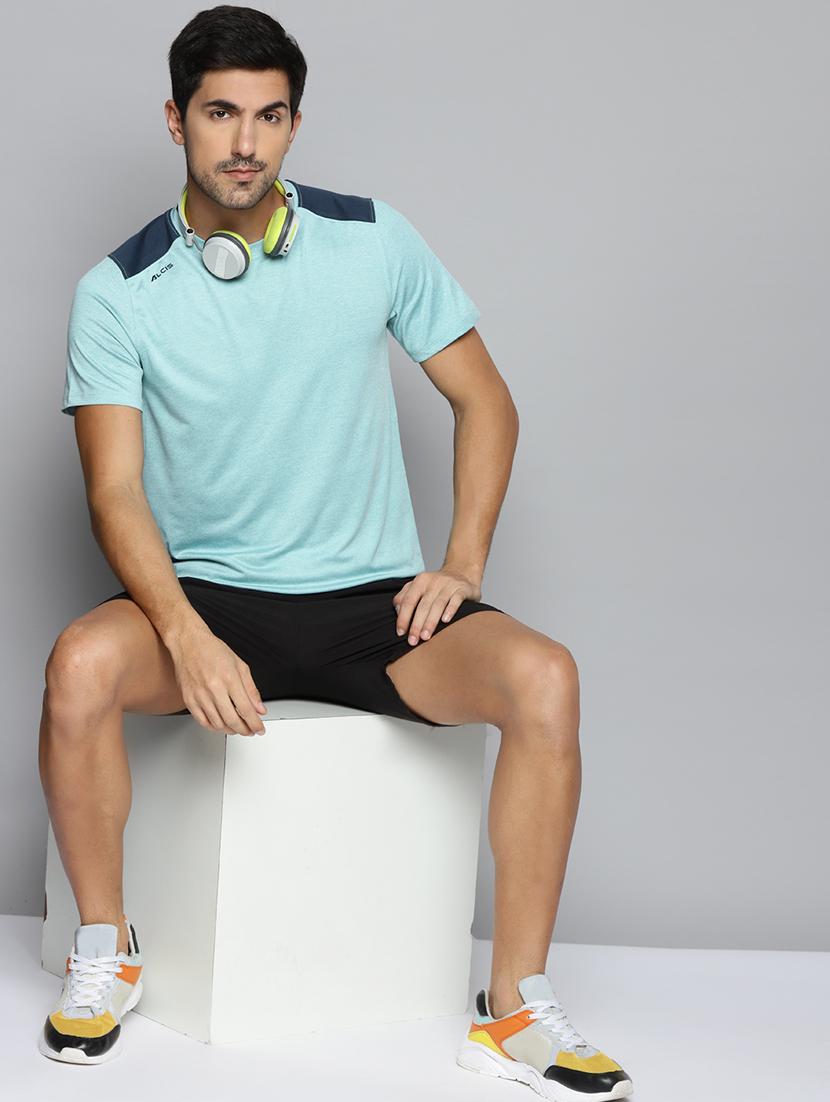 blue color-blocked t-shirt - 18387150 - Standard Image - 3