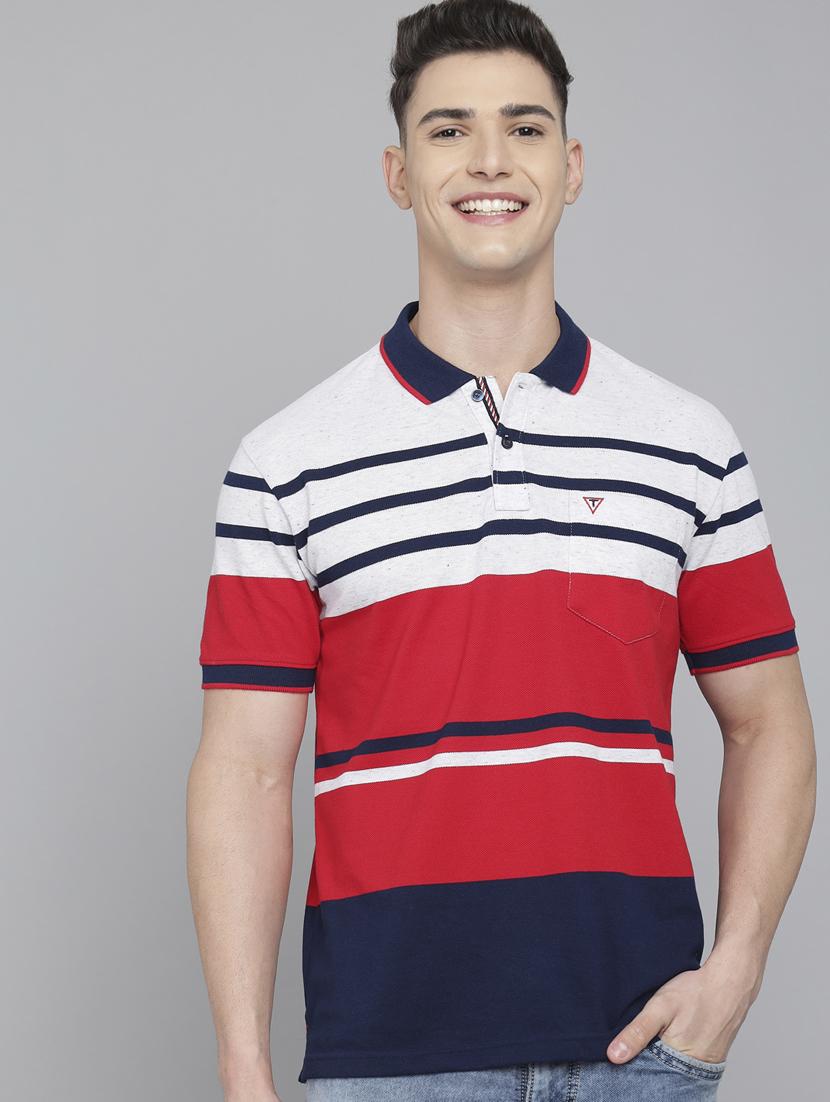 red striped polo t-shirt - 18388274 -  Zoom Image - 0
