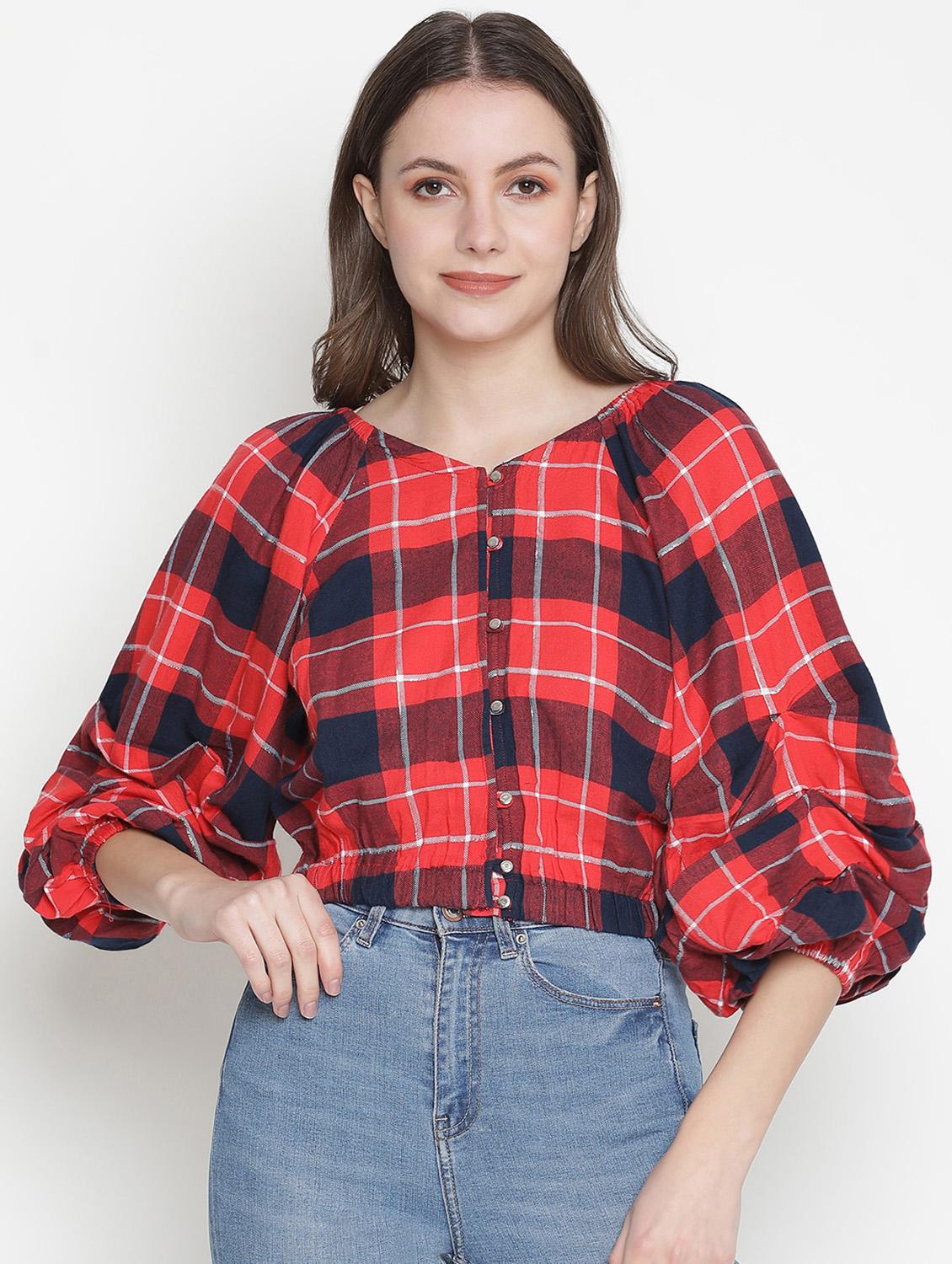 women's straight v neck top - 18388441 - Zoom Image - 0