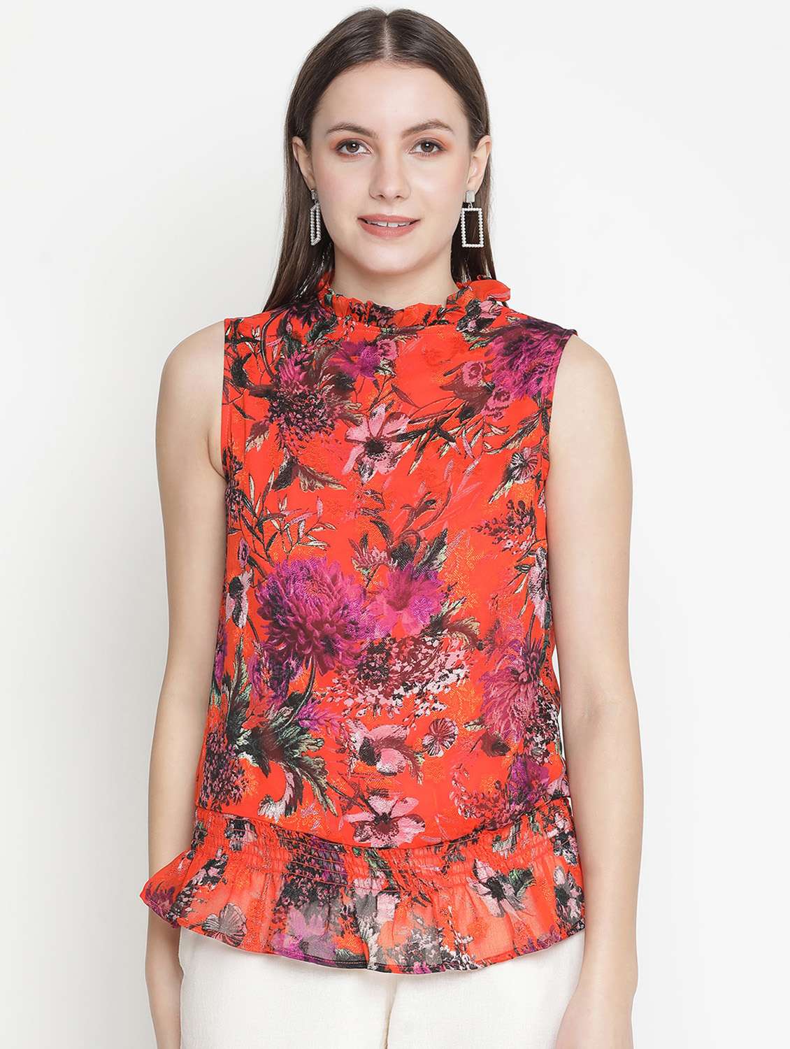 women's straight mock neck top - 18388457 -  Zoom Image - 0