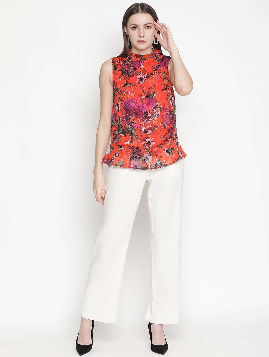 women's straight mock neck top - 18388457 -  Standard Image - 3