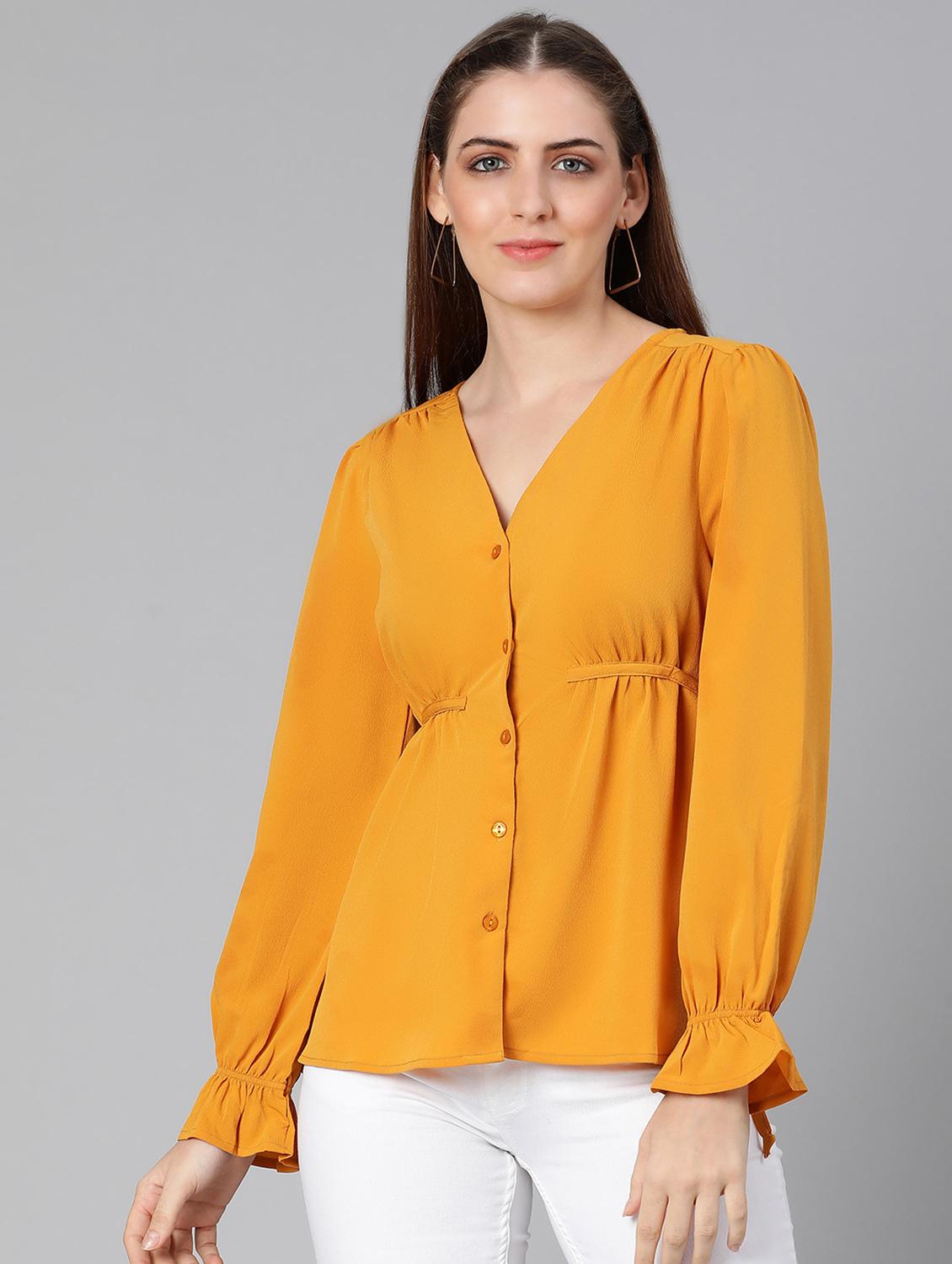 women's straight v neck top - 18388458 -  Zoom Image - 0