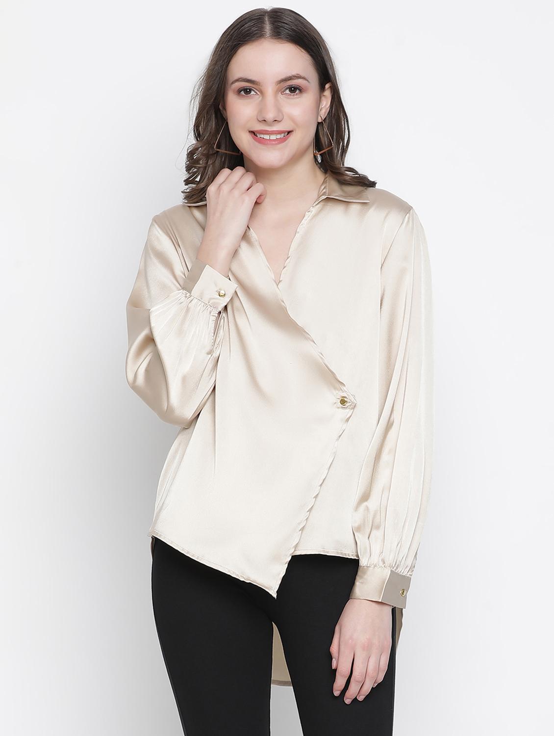 overlap neck high low top - 18388482 - Zoom Image - 0
