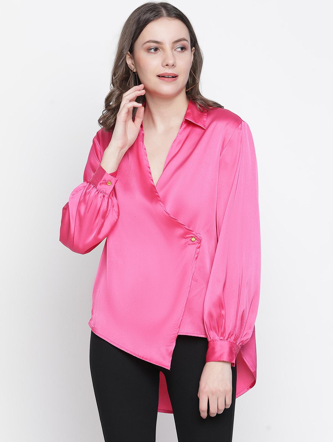 overlap neck high low top - 18388484 - Zoom Image - 0