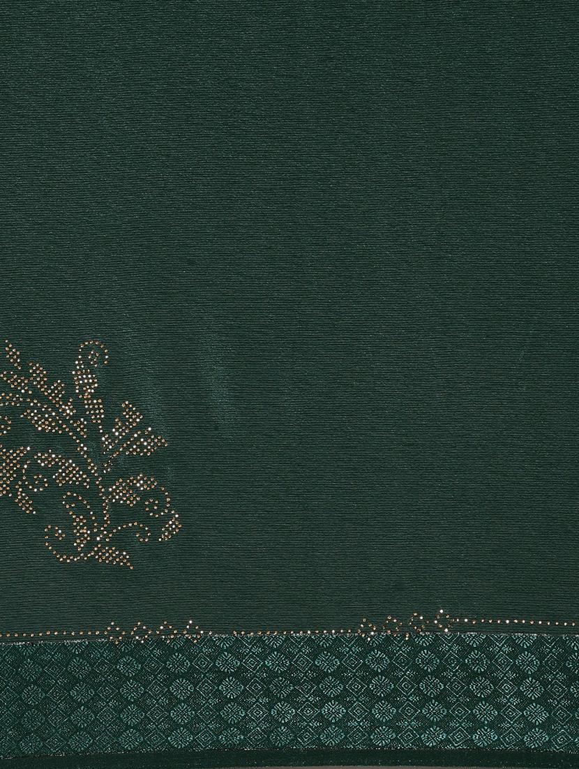 tassel detailed bordered saree with blouse - 18388558 - Standard Image - 3
