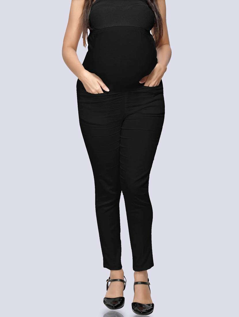mid rise striped trouser maternity wear trouser - 18388671 - Zoom Image - 0