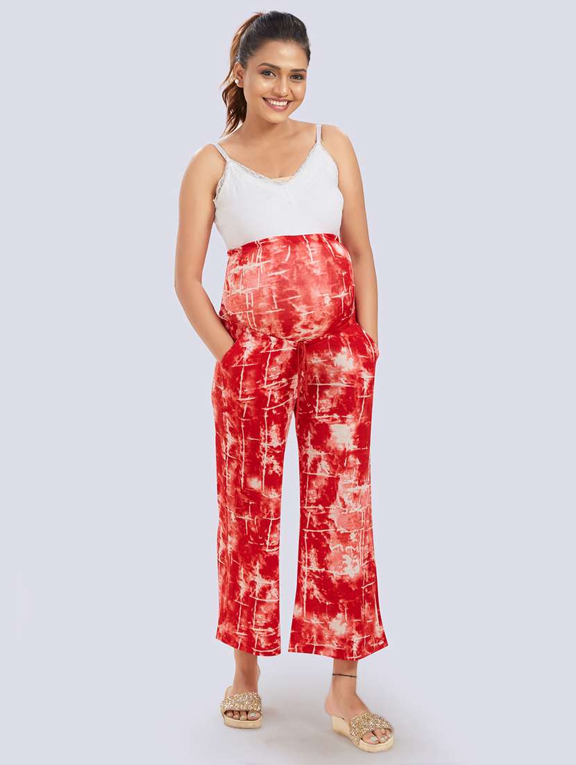 high rise printed trouser maternity wear trouser - 18388678 -  Standard Image - 3