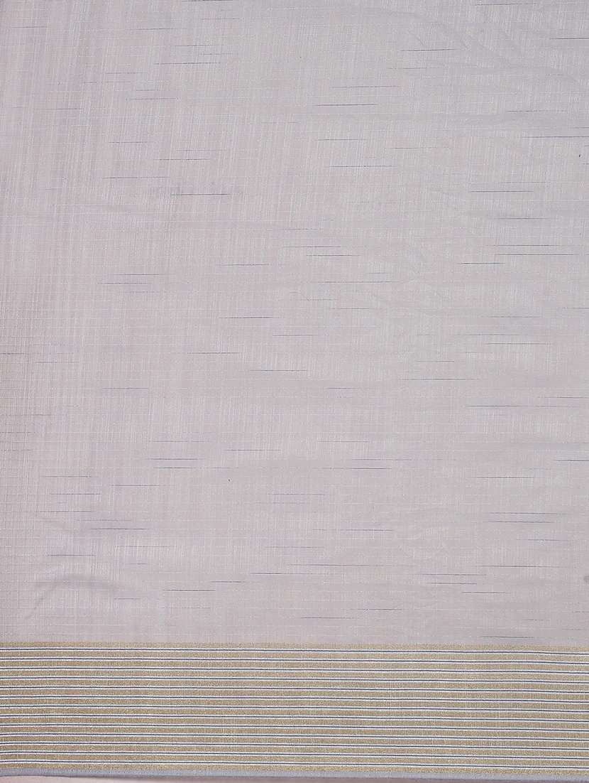 women's bordered grey colored saree with blouse - 18389411 -  Standard Image - 3