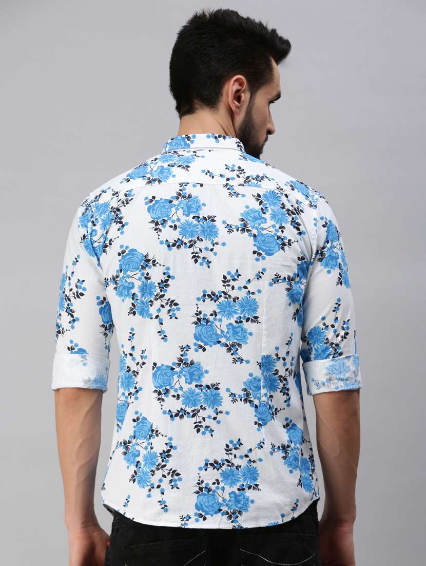 mens florals casual shirt - 18389650 - Standard Image - 3