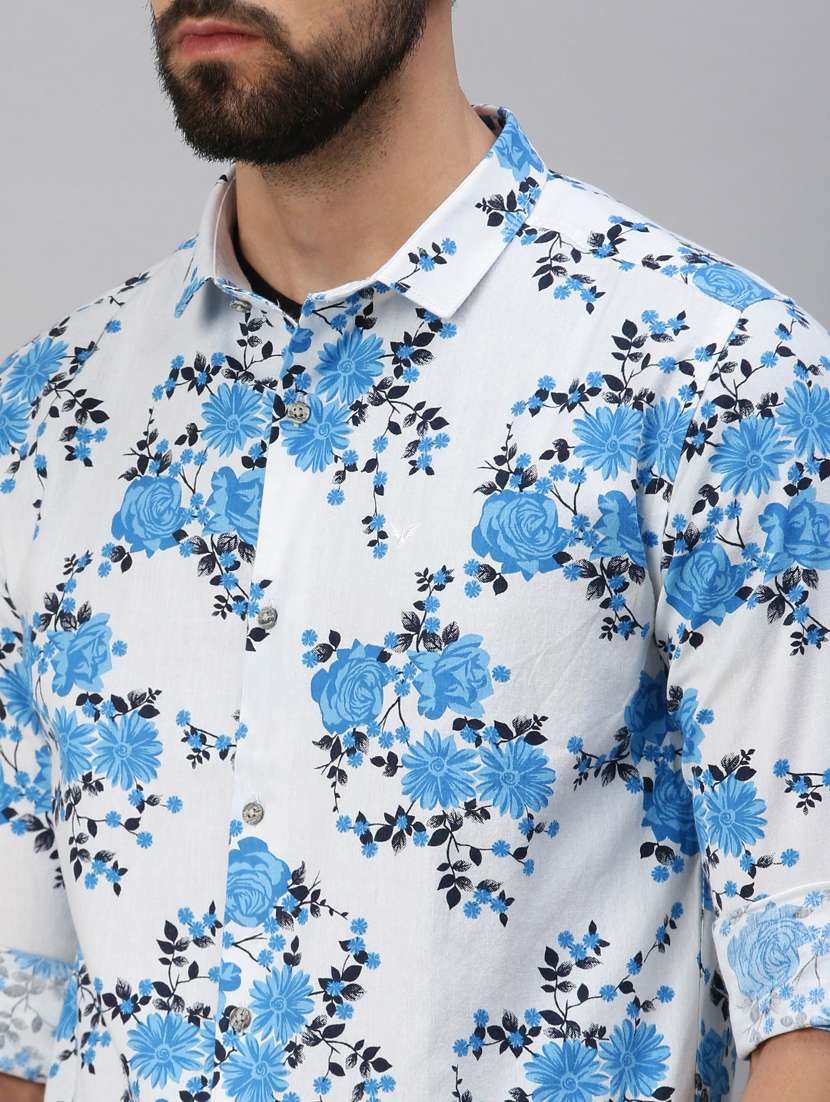 mens florals casual shirt - 18389650 - Standard Image - 5