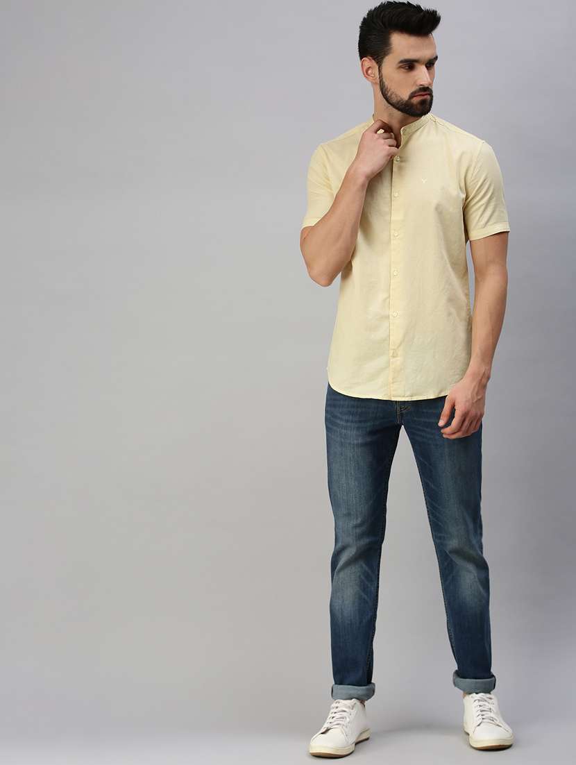 mens solid casual shirt - 18389658 -  Standard Image - 3