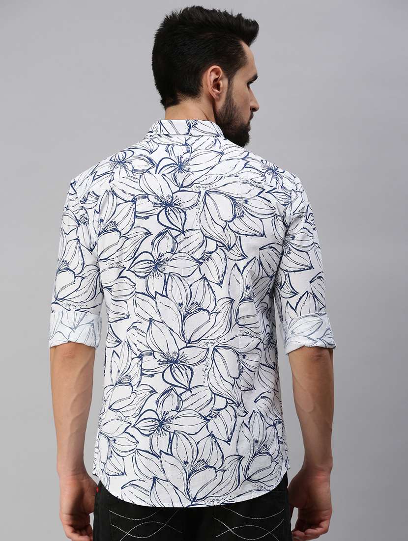mens florals casual shirt - 18389669 -  Standard Image - 3