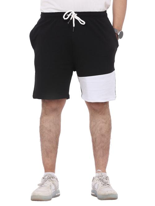 black color-blocked short - 18389905 -  Standard Image - 0