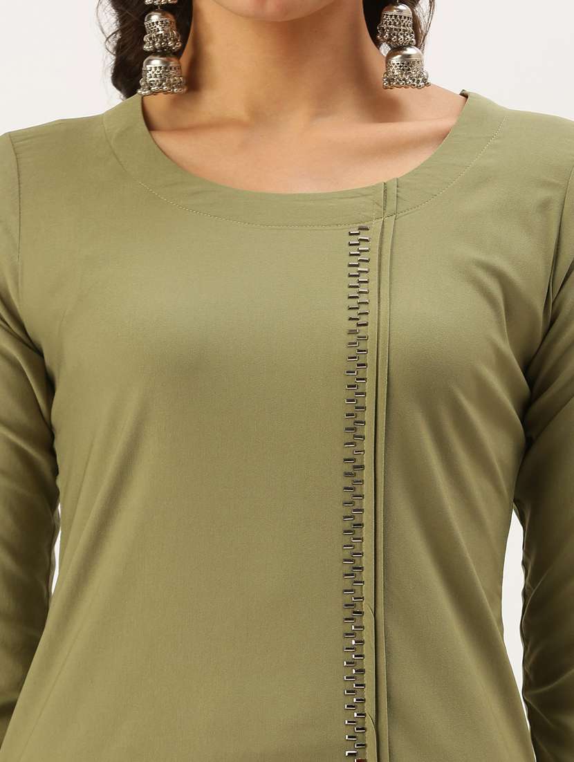 women's straight kurta - 18390170 -  Standard Image - 3