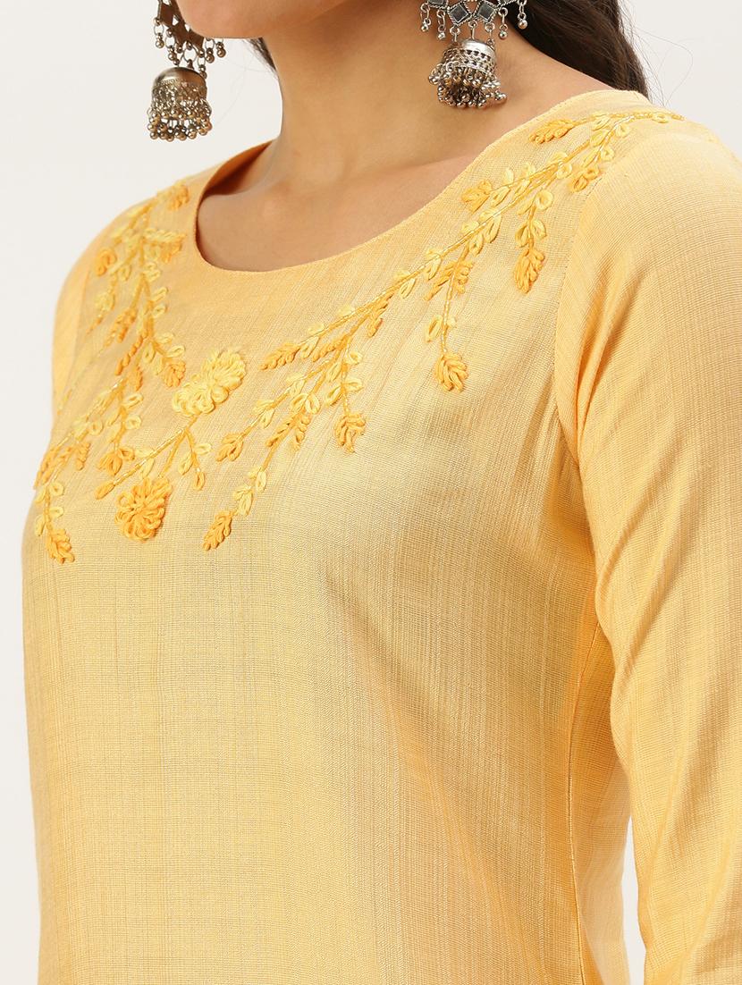 women's straight kurta - 18390174 - Standard Image - 3