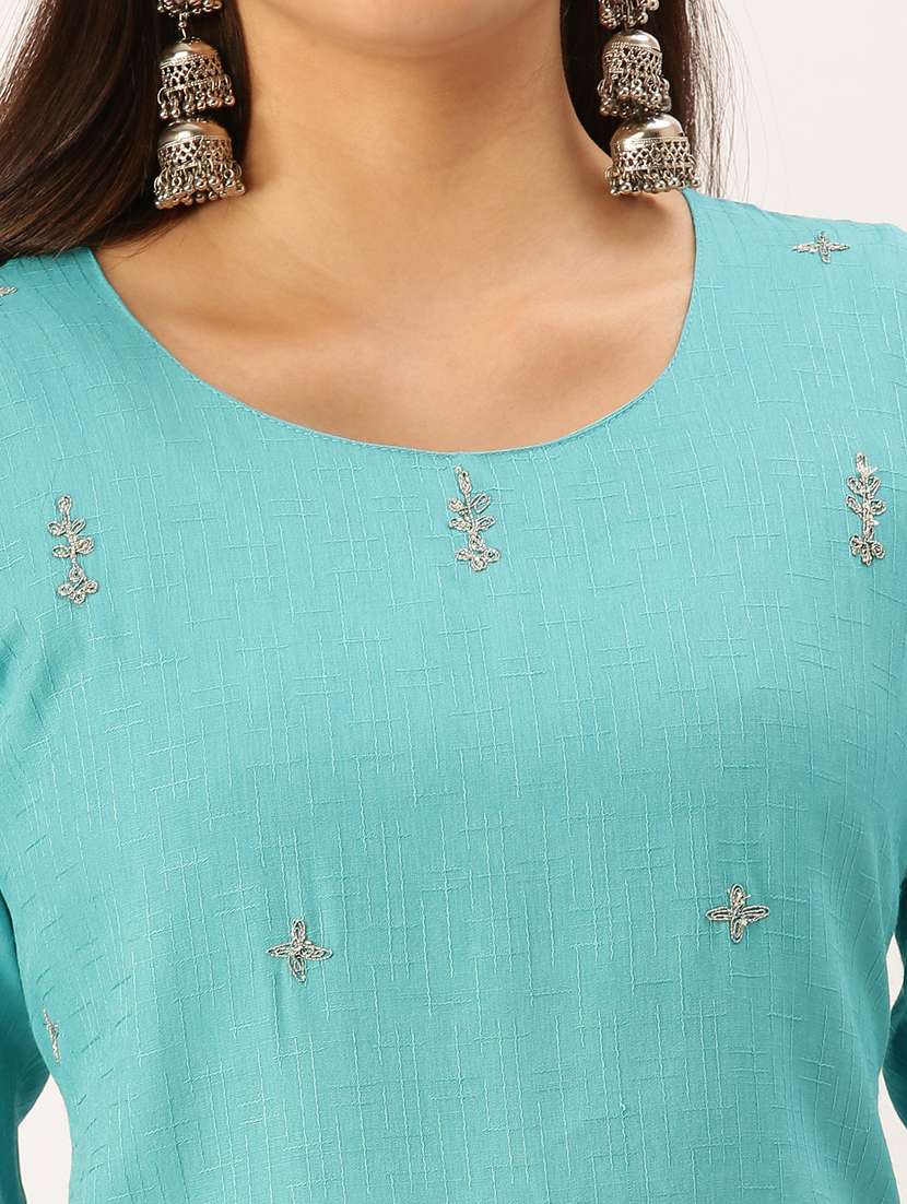 women's straight kurta - 18390175 -  Standard Image - 3