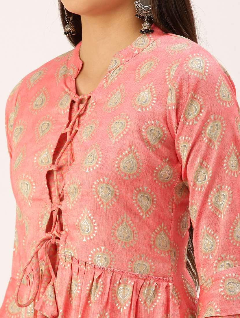 women's front slit kurta - 18390192 - Standard Image - 3