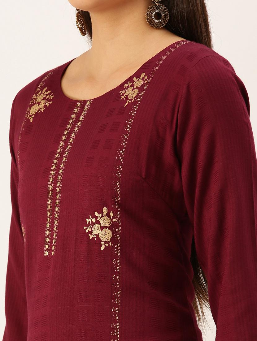 women's straight kurta - 18390207 - Standard Image - 3