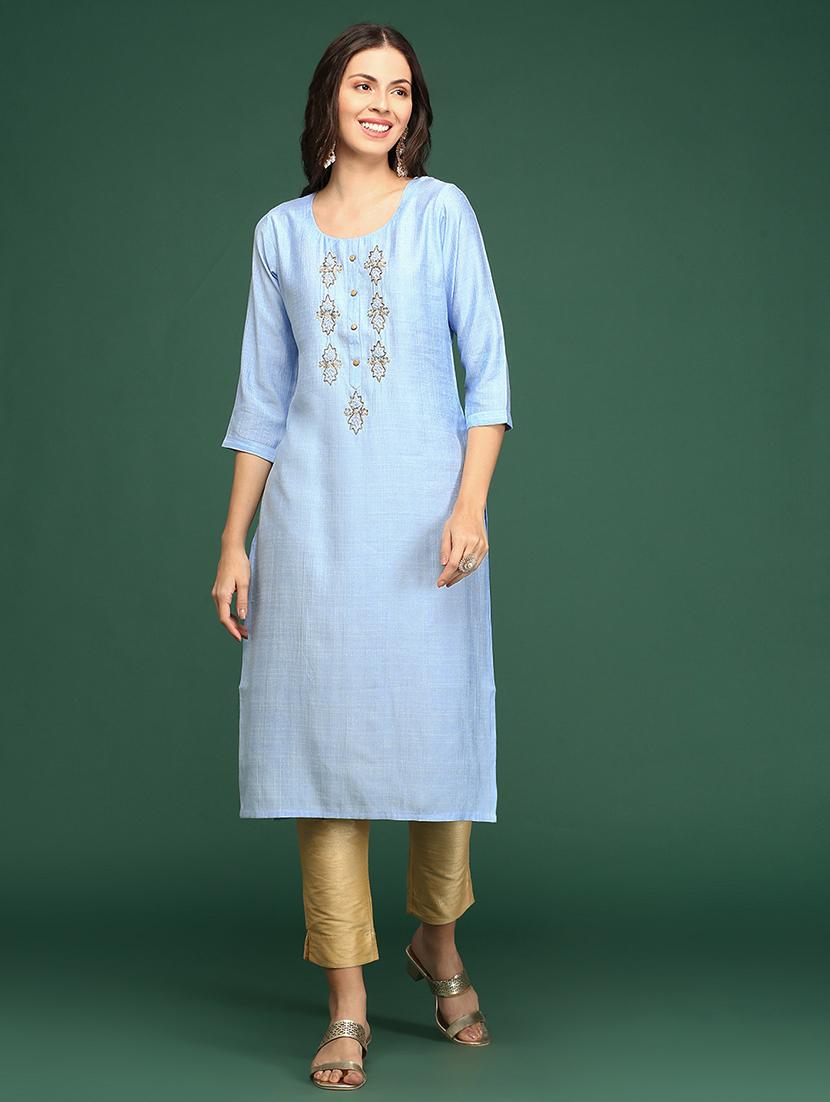 women's straight kurta - 18390225 - Zoom Image - 0