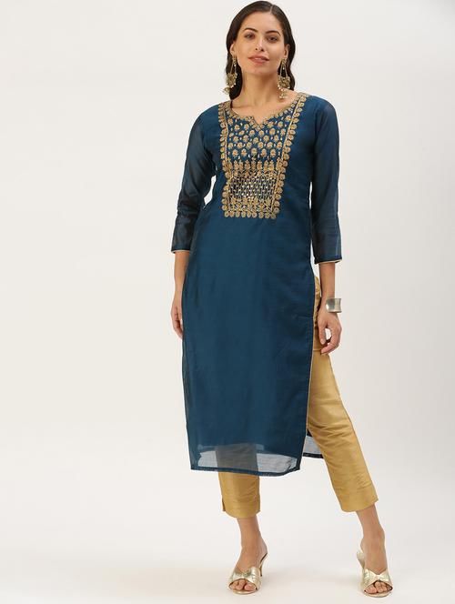women's straight kurta - 18390237 -  Standard Image - 0