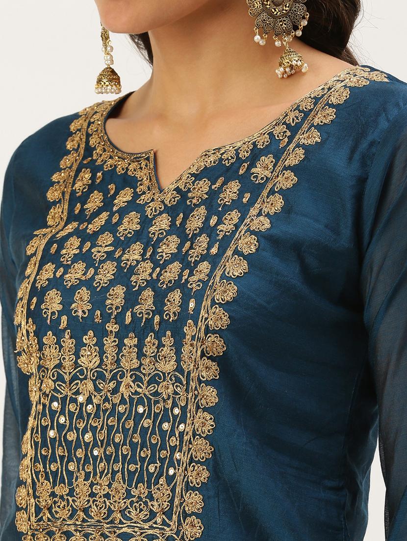 women's straight kurta - 18390237 - Standard Image - 3