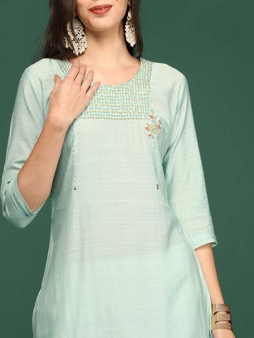 women's straight kurta - 18390238 -  Standard Image - 5