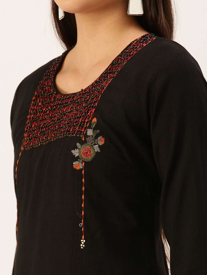 women's straight kurta - 18390243 -  Standard Image - 3