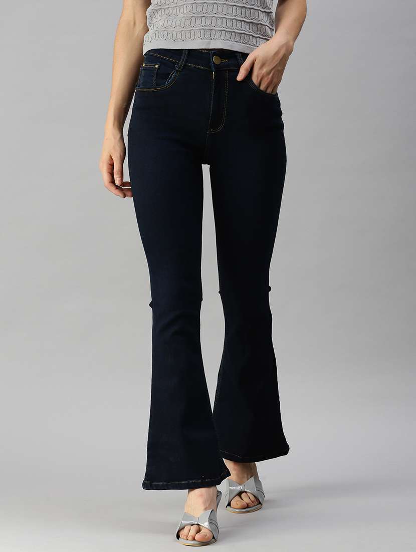women's plain bootcut jeans