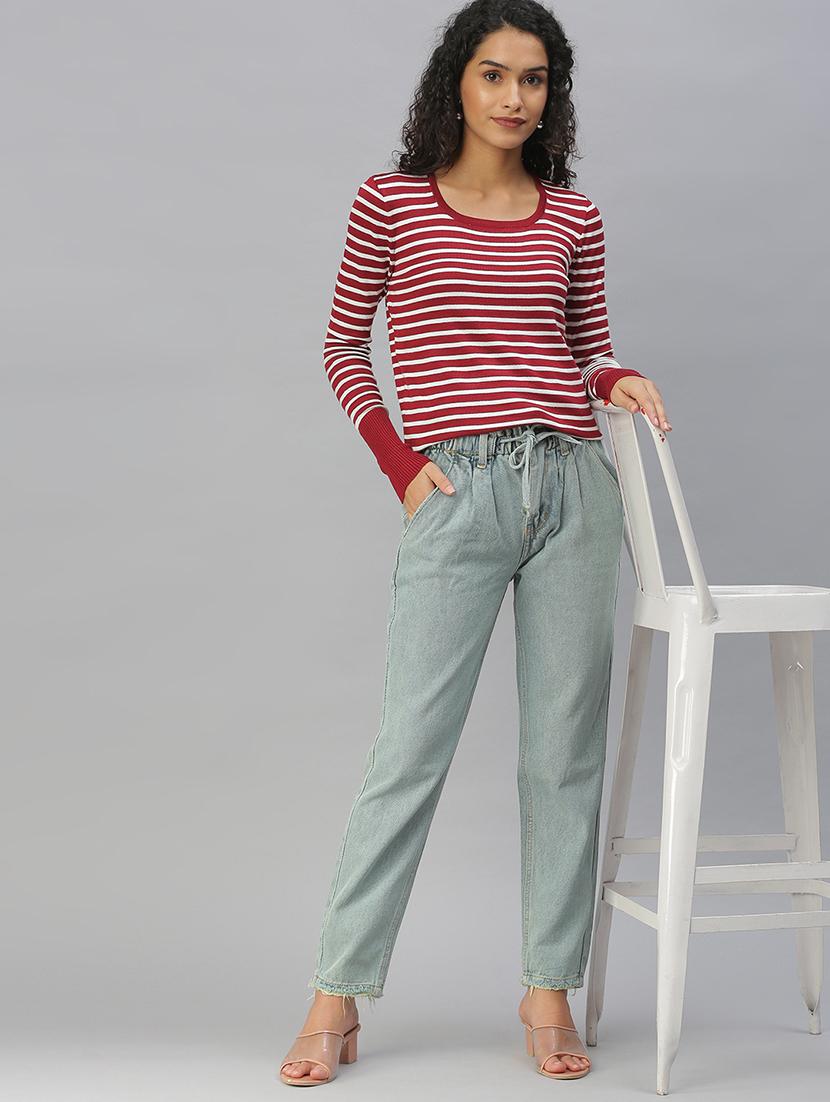 women's plain slouchy jeans - 18390330 - Standard Image - 3