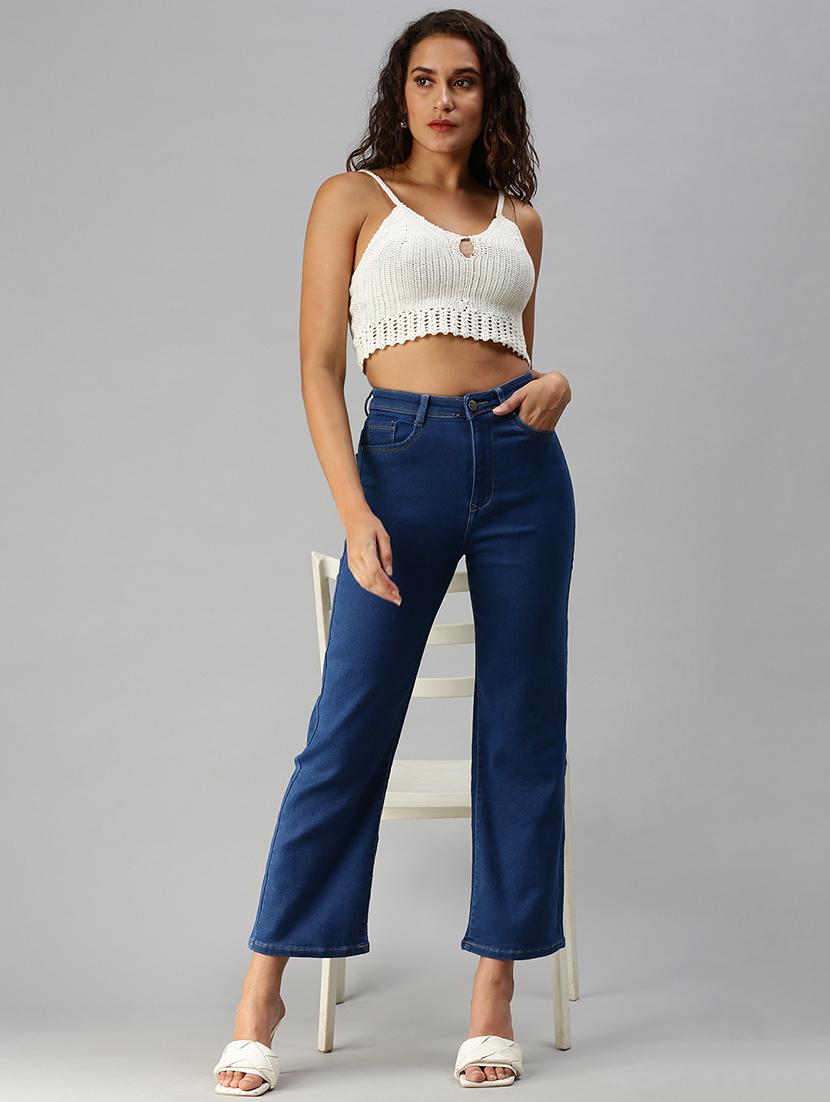 high rise stone wash jean - 18390345 - Standard Image - 3