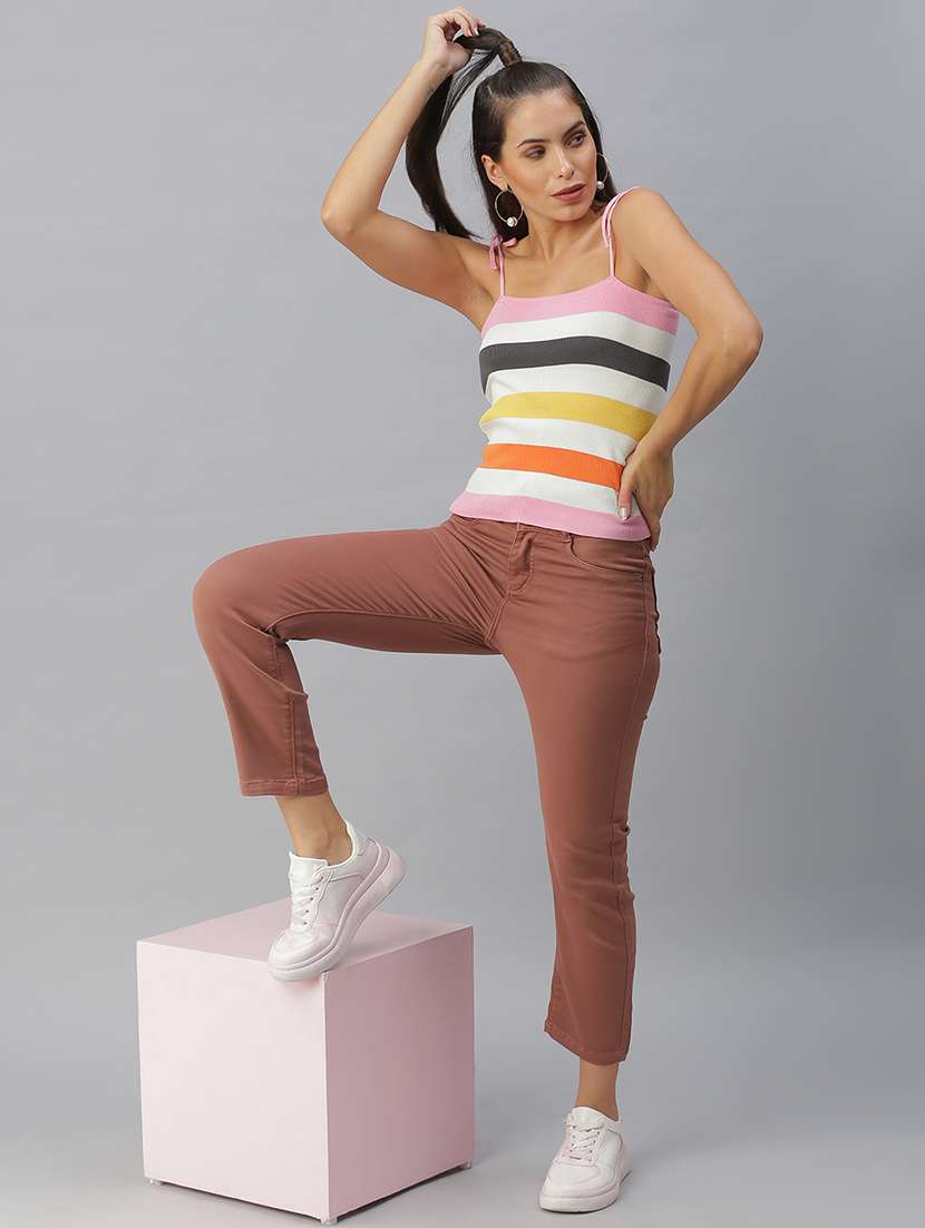 women's plain slim fit jeans - 18390349 -  Standard Image - 3