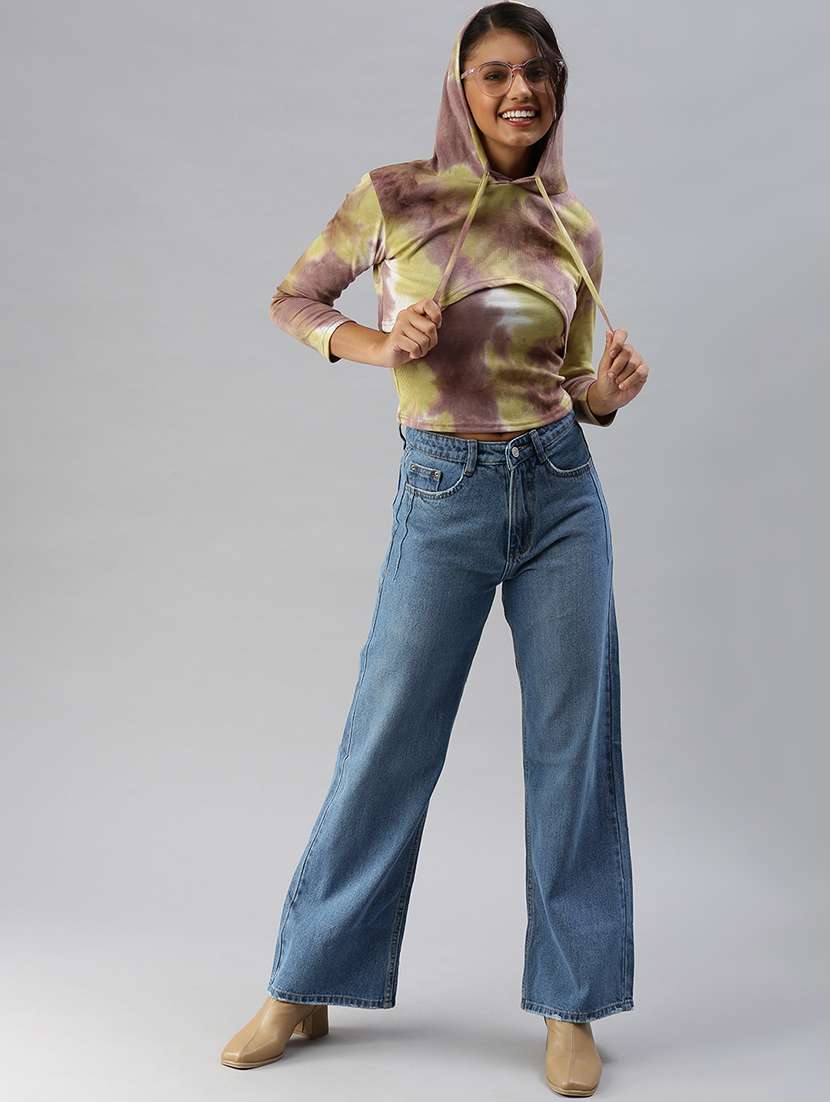 high rise stone wash jean - 18390362 -  Standard Image - 3