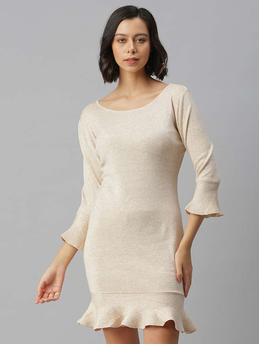 women's bodycon self design dress - 18390434 -  Zoom Image - 0