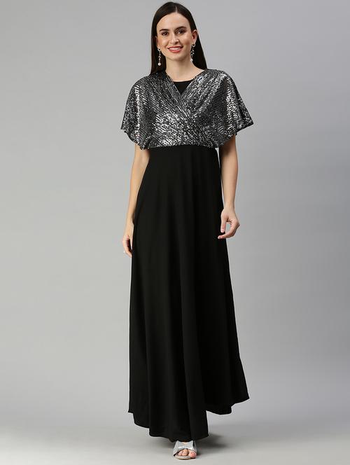 women's  foil print dress - 18390455 -  Standard Image - 0