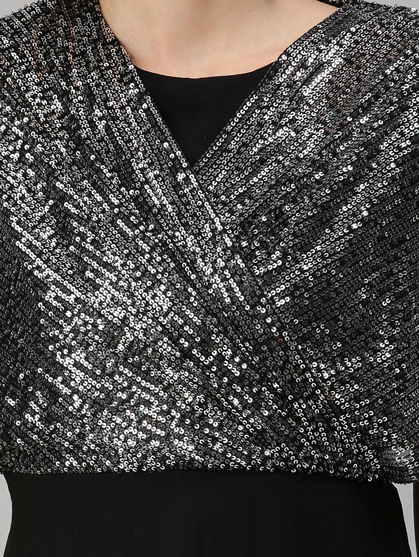 women's foil print dress - 18390455 - Standard Image - 3