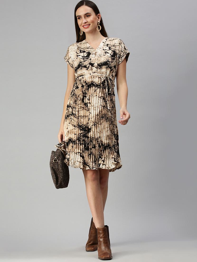 women's printed dress - 18390462 - Standard Image - 3