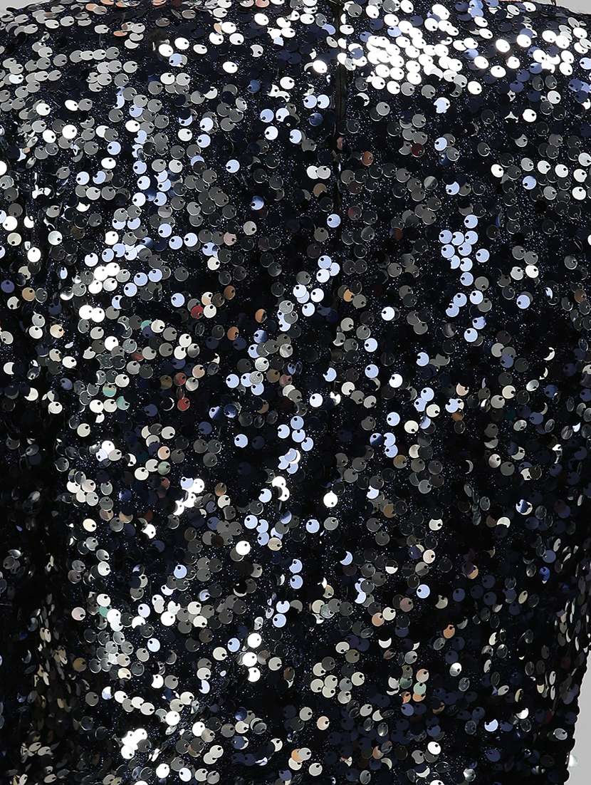 long sleeved sequin sheath dress - 18390465 -  Standard Image - 5