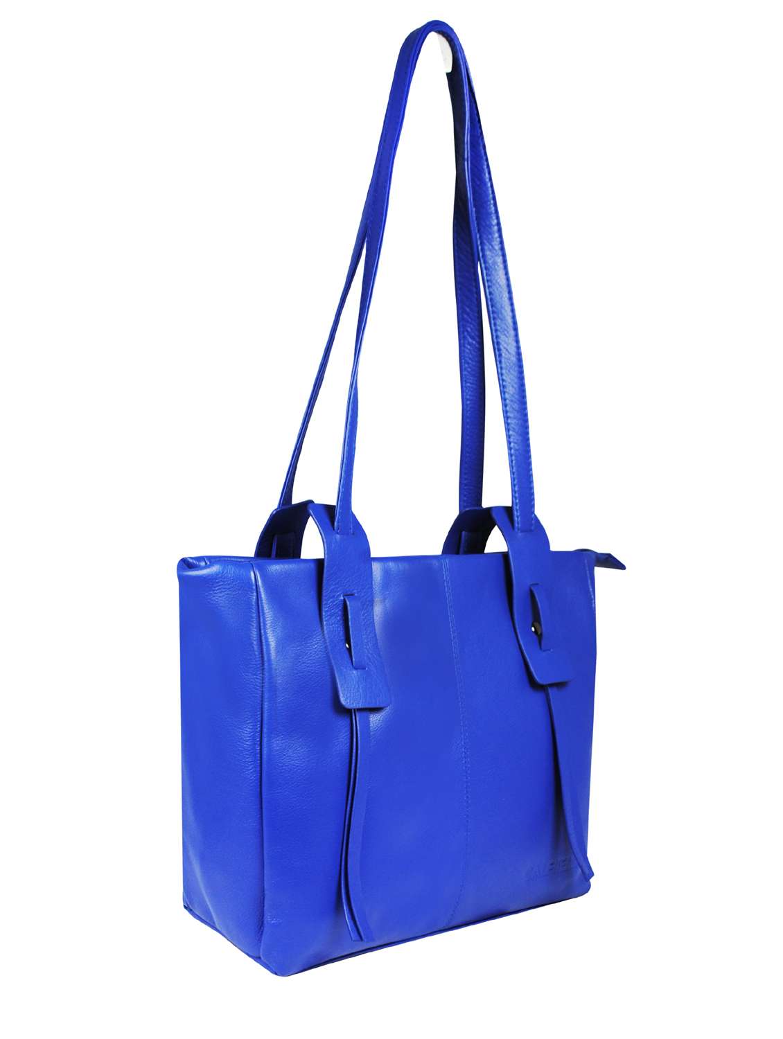 blue solid regular handbag - 18390558 -  Standard Image - 3