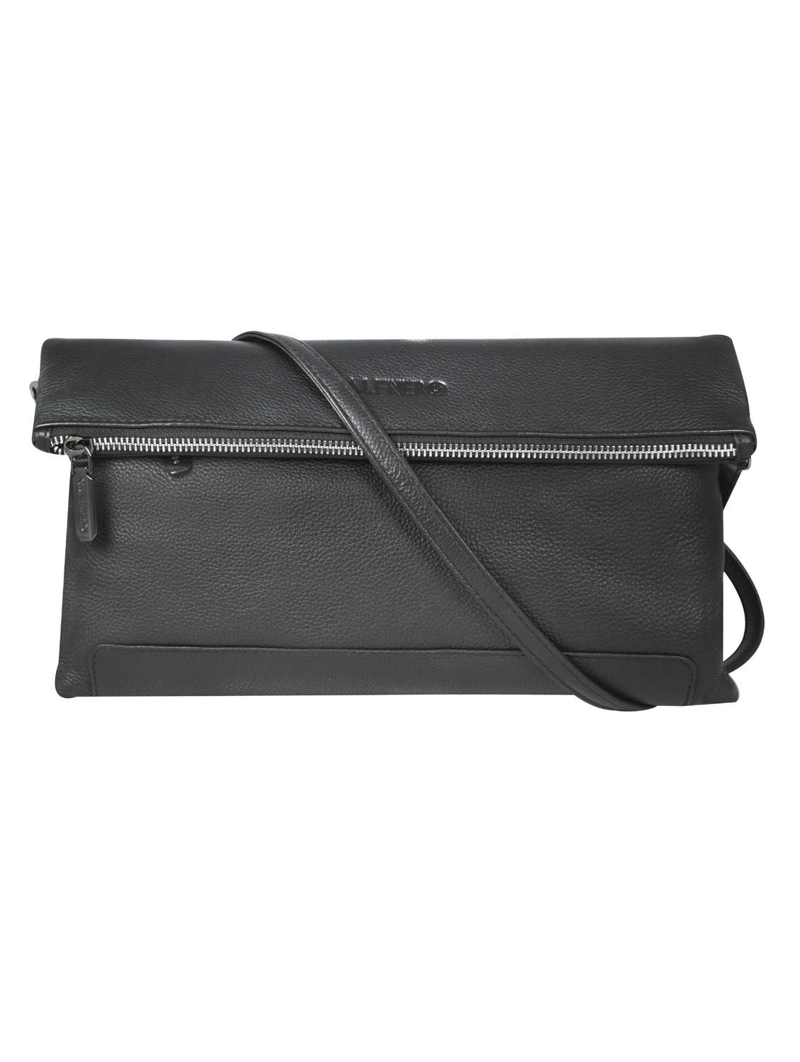 black solid regular sling bag