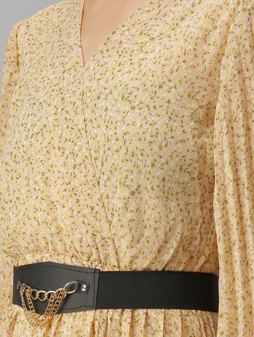 women's fit & flare floral dress - 18390650 - Standard Image - 3