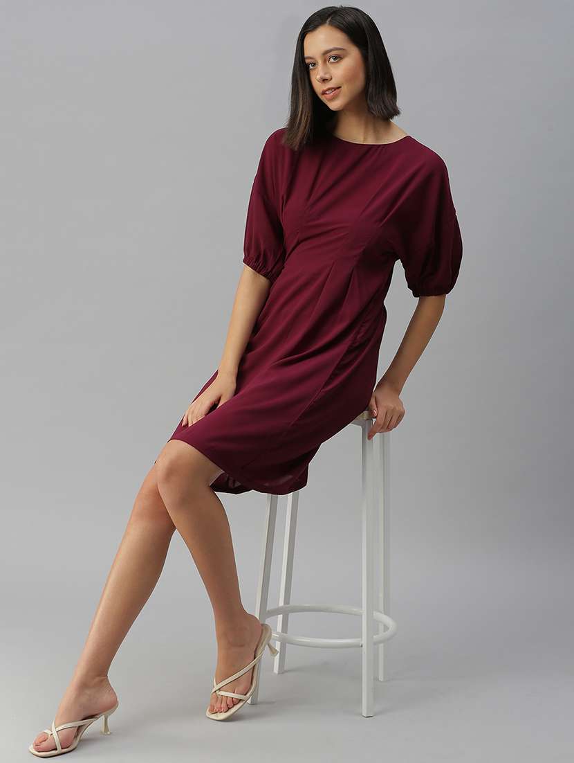 women's  solid dress - 18390661 -  Standard Image - 3