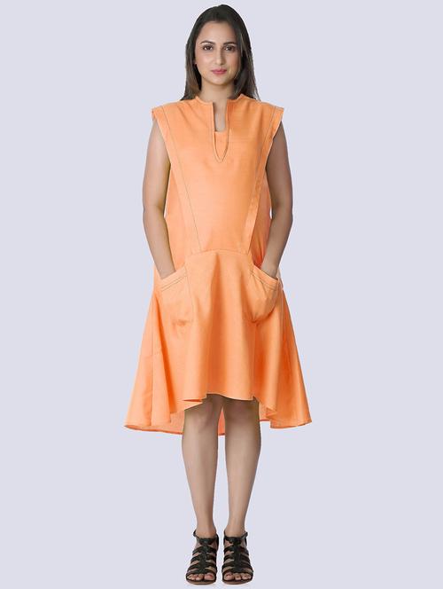 sleeveless solid a-line dress maternity wear dress - 18390703 - Standard Image - 0