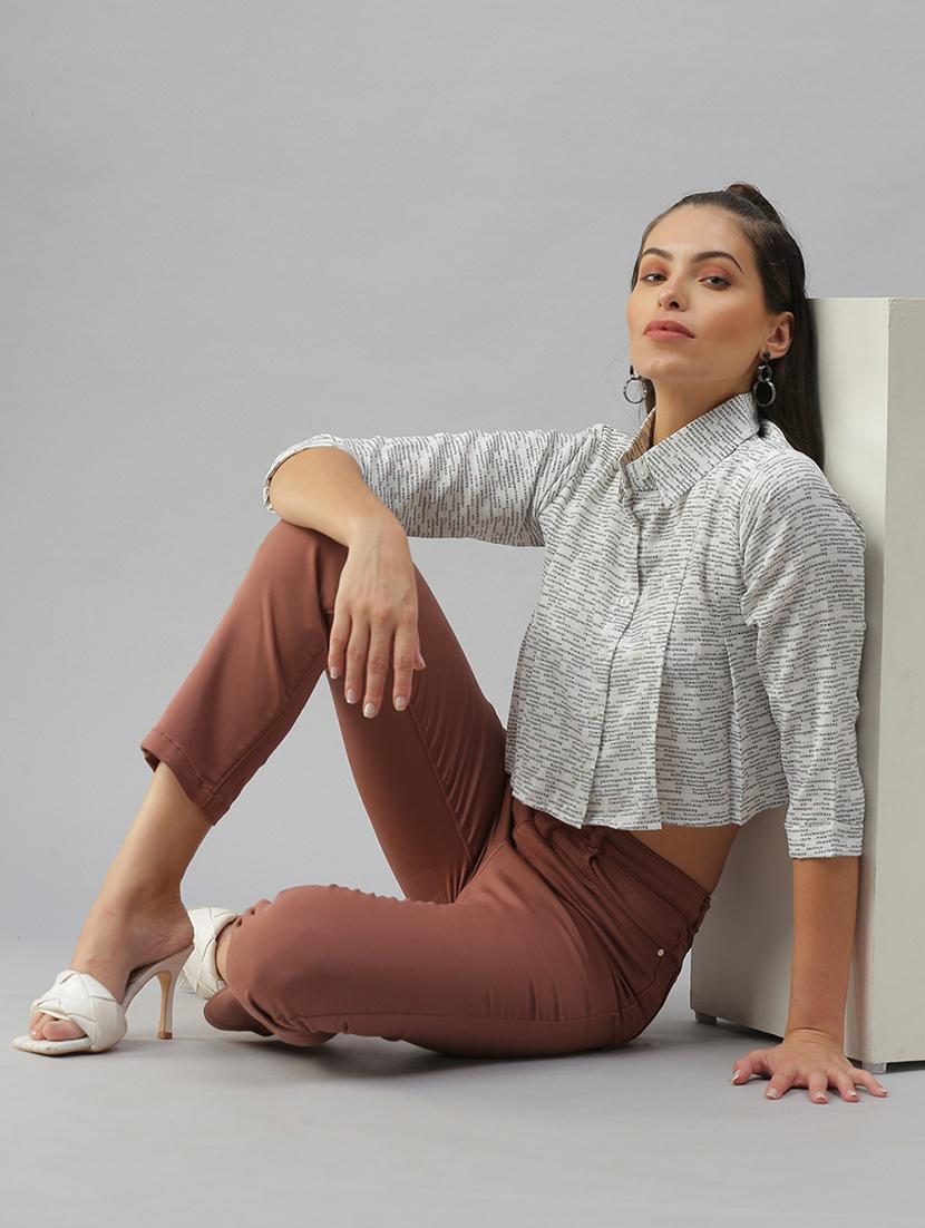 shirt collar printed regular shirt - 18390866 - Standard Image - 3