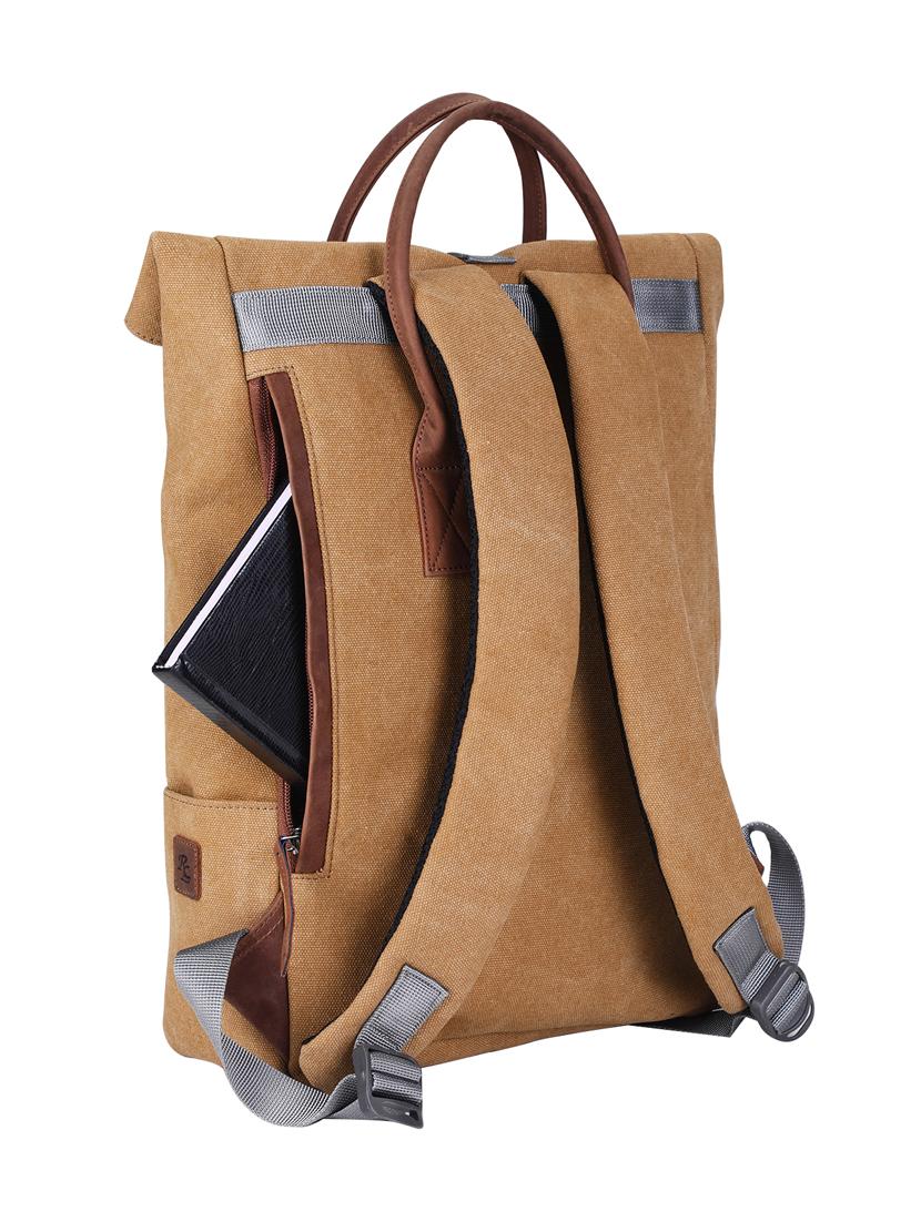 camel canvas backpack - 18390898 - Standard Image - 3