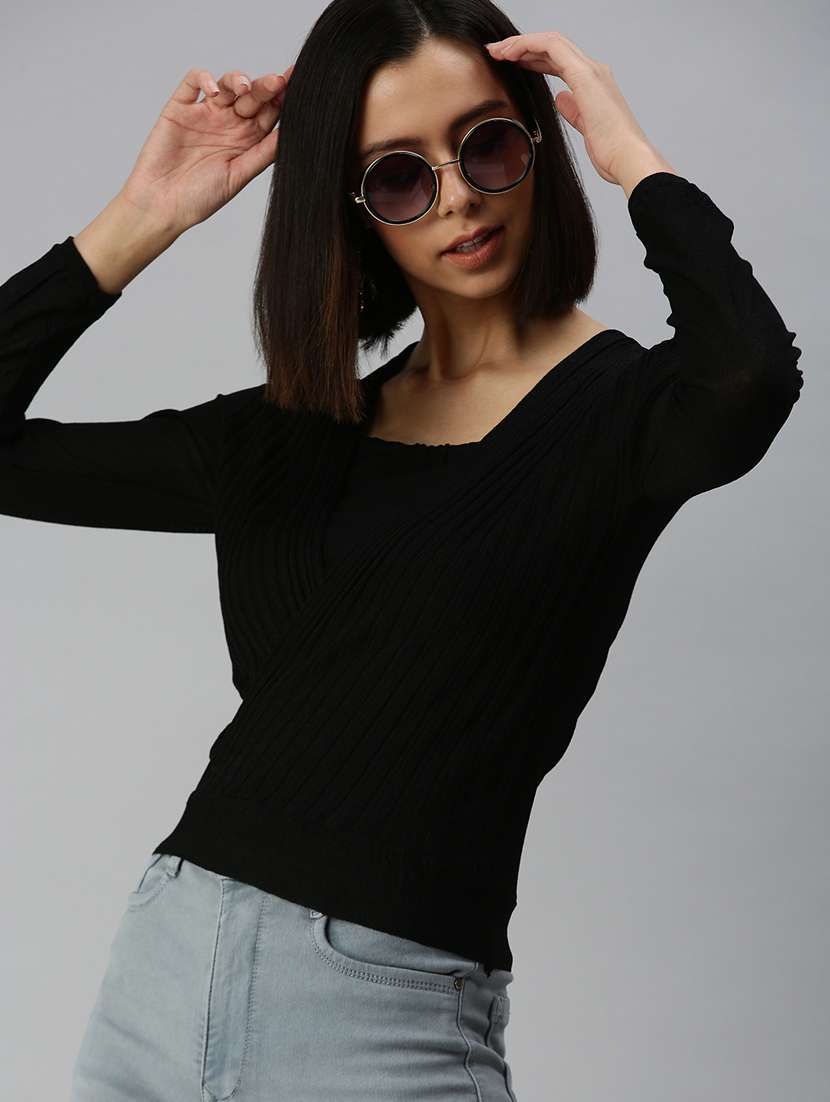 women's straight square neck top - 18392061 -  Standard Image - 3