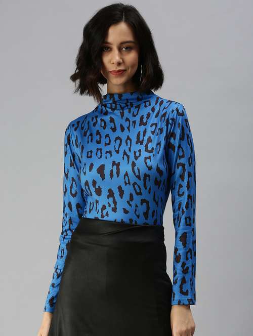 long sleeved printed regular top - 18392071 -  Standard Image - 0