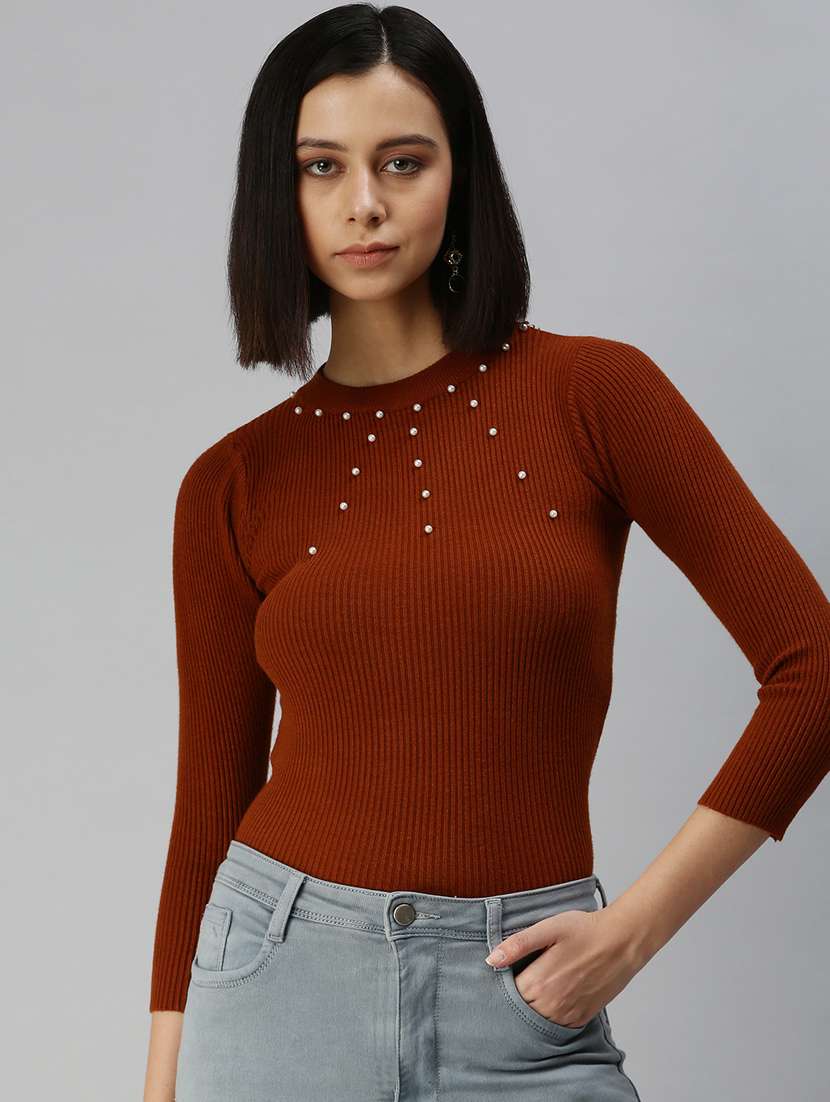 long sleeved solid regular top
