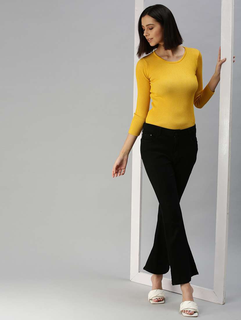 women's straight round neck top - 18392099 -  Standard Image - 3